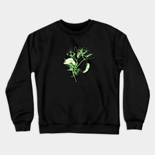 Flowers art - Green flower blooming Crewneck Sweatshirt